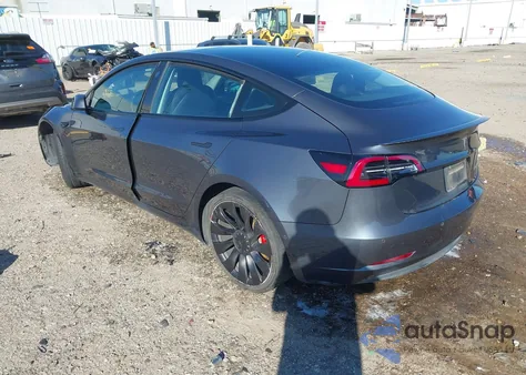 2022 Tesla Model 3 Performance Dual Motor All-Wheel Drive from USA, damaged, VIN 5YJ3E1EC7NF269905